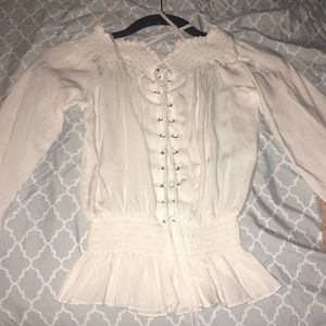 Long sleeve white dress shirt